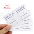 thumbnail image 3 of 100 Counts Alcohol Formula Wipes Pads Disposable Alcohol Prep Wipes Individual Package Portable Nail Cleanser, 3 of 8