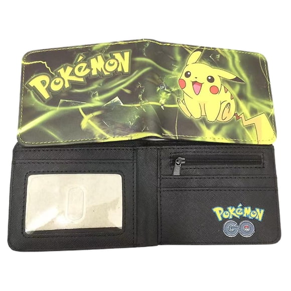 Pokemon Go! Theme Pikachu Cartoon Cute Printed Wallet Kids Kawaii Multi Layers Coin Organizer Purse Money Clips Gift