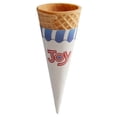 thumbnail image 2 of JOY #415 Jacketed Sugar Ice Cream Cone – Touchless Paper Hygiene Sleeve & Crispy Baked Dark Brown Sugar Rolled Matrix, Industrial Bulk Pallet Pack (24 Cases / 4,800 Total Cones), 2 of 3
