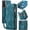 Blue, variant on CaseMe Leather Case for Samsung Galaxy A12 5G,2 in 1 Detachable Wallet Case with 8-Card Holder Zipper Bills Slot,Magnetic Shockproof Flip Leather Cover Zipper Pocket Phone Cases,Blue