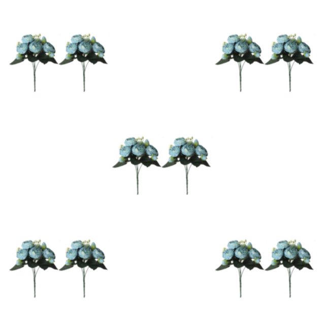 Youkk 2pcs Easy To Clean – Realistic Appearance – Artificial Flowers For Wedding blue 5Set