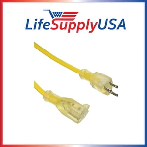 12/3 6 ft. SJTW Lighted End Heavy Duty Extension Cord (6 ft.)