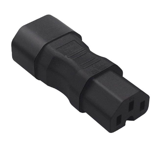 funtasica C14 to C15 Power Adapter 250V 10A 3 Pin Heat Resistant Durable Receptle Copper