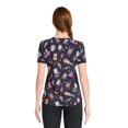thumbnail image 2 of Scrubstar Freaky Funtime Women's V-Neck Print Scrub Top, 2 of 6