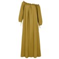 thumbnail image 4 of LSLJS Women Plus Size Daily Casual Open Shoulder Vintage Loose Boho Maxi Dress, 4 of 9