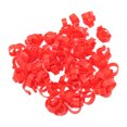 thumbnail image 2 of Bague Pieds Volaille, Boucle de Volaille Pieds Anneau en Plastique PP Réutilisable Inscriptible pour Poulet Rouge 16mm/0.6in, 2 of 8