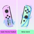 thumbnail image 2 of Switch Controller for Nintendo Switch, Switch Remote Control supports Dual Vibration/Motion Control/Screenshot/Wake-up (Purple & Green), 2 of 16
