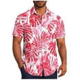 thumbnail image 1 of Pisexur T-shirts pour Hommes, Mode Décontractée Imprimée avec Poche, Boutons, Manches Courtes, Col Rabattu, Chemise de Golf Bleue, 4TG, 1 of 7