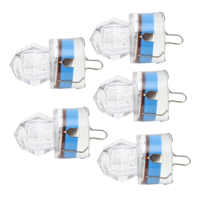 Fishing Lure Light, 5Pcs LED Bass Lure Light For Sea Blue,Green,Red,White