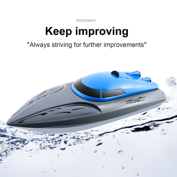 Bateau RC Haute-Vitesse 2.4 GHz Double Moteur – Mini Course Télécommandée Pour Lac Et Piscine, Jouet D'Été Pour Adultes Et Enfants (Orange)