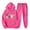 Hot Pink, variant on Amzcrzy Sweatsuits Women 2 Piece Outfit Outfits Women's Sports Tracksuits Long Sleeve Pullover Hoodies Sweatshirt Loose Coat and Sweatpants Fall Winter Suit Two Piece Sets for Women Fall