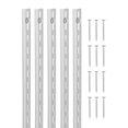 thumbnail image 1 of VEVOR Shelf Track 39-inch 10 Pack Adjustable Steel Wall Mounted Shelf Pilaster, 1 of 9