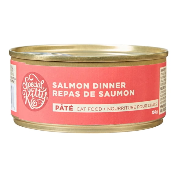 Pâtée pour chats Special Kitty – Dîner au saumon, conserve de 156 g