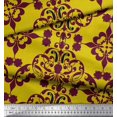thumbnail image 3 of Soimoi Poly Georgette Fabric Moroccan Damask Print Fabric by The Yard 52 Inch Wide, 3 of 3