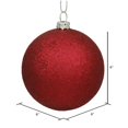thumbnail image 2 of Vickerman 6" Wine Glitter Ball Ornament. 4 per bag., 2 of 2
