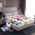 thumbnail image 1 of Go Kart Bed Sheets Set Karting Race Cars Sheets,Racing Drift Kart Sheet Set Queen,Extreme Sport Top Sheet Competitive Game Room Decor, 1 of 4