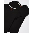 thumbnail image 4 of Hanes Girls Essential Tee 2-Pack, L, Black, 4 of 10