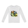 thumbnail image 4 of Pyjama d'Été pour Garçons, Imprimé Dinosaure, Col Rond, Manches Longues, Haut et Pantalon, Ensemble de Pyjama 2 Pcs pour le Printemps et l'Automne, Pyjama pour Bébé, Gris Pâle, 6 Ans-7 Ans, 4 of 5