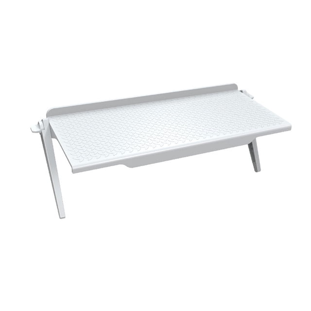 Tablette Supérieure d'Écran Portable Résistante à l'Usure Nouveau Style Brillante Apparence Exquise Usage Professionnel Longue Durée de Vie Étagère de Rangement Blanc Petit