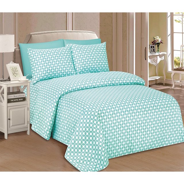 Ensemble de Draps 6 Mc Ultra Doux Imprimés Beverly Hills 1800 Series (Grand Lit, Hobrt)