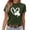 Army Green, variant on LUOGENLI Female T-shirts for Womens Women's St. Patrick's Day Crew Neck Short Sleeve T Shirt Tee T-shirts Womens Big and Tall St. Patrick's Day White L