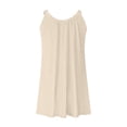 thumbnail image 4 of Robe Courte d'Été pour Femme de Plage - par-Dessus de Bikini, Sans Manches Évasée, Robe T-Shirt Décontractée Mini, Polyester, Tailles P - TTG, 4 of 4
