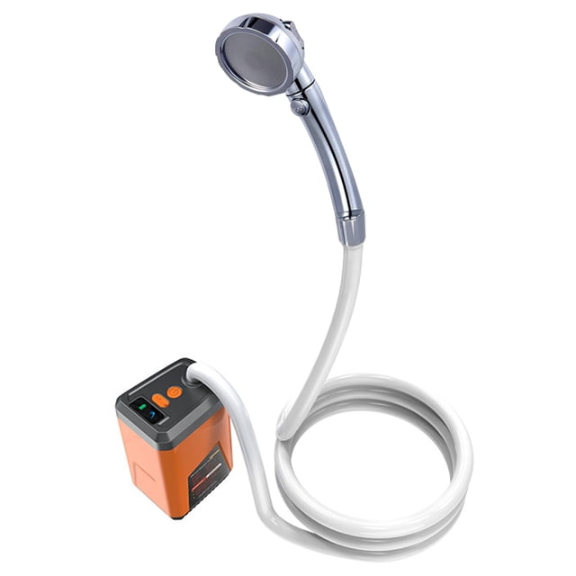 Portable Camping Shower Outdoor Electric Shower Pump Rechargeable Battery Powered