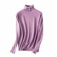 thumbnail image 1 of BLVB Chandails à Col Roulé à Manches Longues pour Femmes sous-Vêtements Thermiques Couche de Base Automne Hiver Chandails à Enfiler, 1 of 7