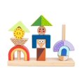 thumbnail image 2 of TOOKYLAND Day and Night Stacker - 14pcs - Wooden Stacking Game with Manual, Ages 3+, 2 of 9