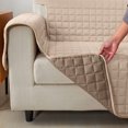 thumbnail image 2 of 2024 Produits pour Animaux Housse de Meuble Protecteur Réversible pour Chaise Chiens & Chats Bleu Marine/gris, 2 of 5