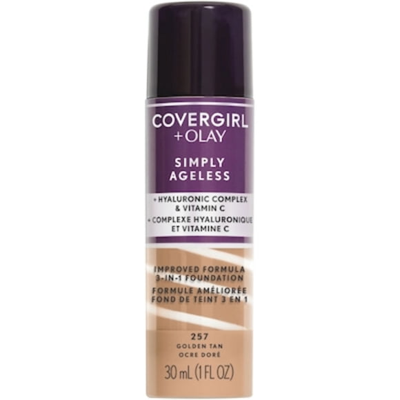 COVERGIRL Simply Ageless Golden Tan 257 3-in-1 Liquid Foundation