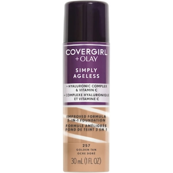 COVERGIRL Simply Ageless Golden Tan 257 3-in-1 Liquid Foundation