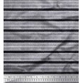 thumbnail image 1 of Soimoi Moss Georgette Fabric Stripe Block Printed Craft Fabric by The Yard 42 Inch Wide, 1 of 3