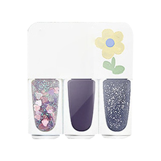 Riforla Three Color Nail Polish No Baking Quick Drying Set Durable Tearable Water Based Manicure 1ml Nail Polish
