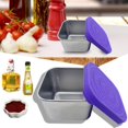 thumbnail image 2 of Ongmies Snack Container Leak Proof Small Food Container with Silicone Lid Stackable Snack Jar Stainless Steel Snack Containers Lunch Boxes, 2 of 9