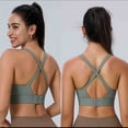 thumbnail image 2 of Plebaso Womens Sports Bras Padded Seamless Yoga Bras Stretch Full Coverage Everyday Workout Running Bras, 2 of 5