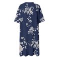 thumbnail image 5 of TJAZFJPA Robes Moulantes pour Femmes Mode pour Femmes Été Style Plage Imprimé Col en V Manches 5/4 Robe Décontractée (1) Robe Formelle d'Hiver Femme Robe d'Été pour Femmes, 5 of 5