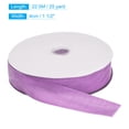 thumbnail image 2 of Unique Bargains Velvet Ribbon 1 1/2 Inch x 25 Yard Single Face Spool Silky DIY Crafts Gift Wrapping Bow Decoration Purple, 2 of 5