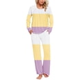 thumbnail image 2 of Yuyuzo Ensembles de Pyjama pour Femmes 2 Pcs à Manches Longues Col Rond avec Poches, 2 of 6