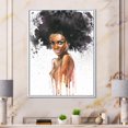 thumbnail image 3 of Designart Portrait de femme afro-américaine VII ART MURAL À CADRE FLOTTÉ, 3 of 4