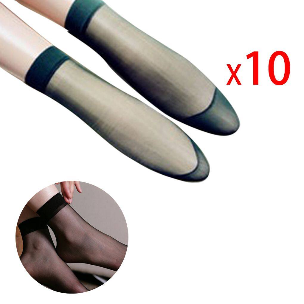 Women Ultra-Thin Transparent Short Ankle Stockings Socks