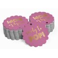 thumbnail image 2 of Inkdotpot Gold Foil Paper Hang Tags Ready To Pop Baby Shower Favor Tags 50 Pieces, 2 of 6