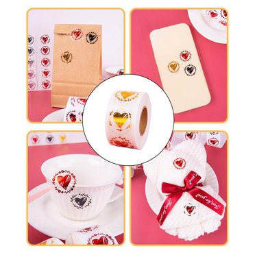 up to 70% off Iumwxz Heart Stickers Roll 1 Inch Valentine's Day Love Shape Labels Waterproof Removable for Crafts Envelopes Boxes Gift Tags Bags Wedding 500 PCS Valentines Day Gifts for Her