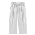 thumbnail image 4 of Timegard Capri Pants for Women Cotton Linen Elastic Waisted Ruched Casual Loose Trousers with Pockets, 4 of 4