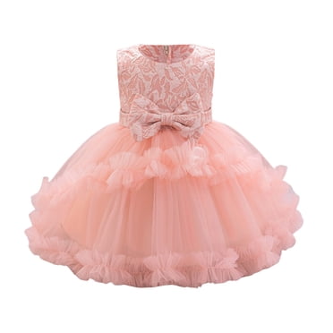 Robes pour Tout-Petites Filles Robes Formelles pour Filles Robe Rose pour Filles Robe Chic pour Filles Robe pour Filles 18-24 Mois