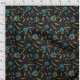 thumbnail image 4 of oneOone Georgette Viscose Olive Green Fabric Asian Floral Sewing Craft Projects Fabric Prints By Yard 42 Inch Wide, 4 of 5