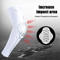 thumbnail image 4 of Compression Sports Arm Sleeves with Honeycomb Elbow Protection - Breathable Moisture Wicking Protective Gear Basketball Football Cycling Anti-Slip Silicone Grip, 4 of 8