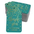thumbnail image 1 of Inkdotpot Real Gold Foil ThankYou For Celebrating With Me Birthday Tags Favor Hang Paper Tags 100 Pack, 1 of 6