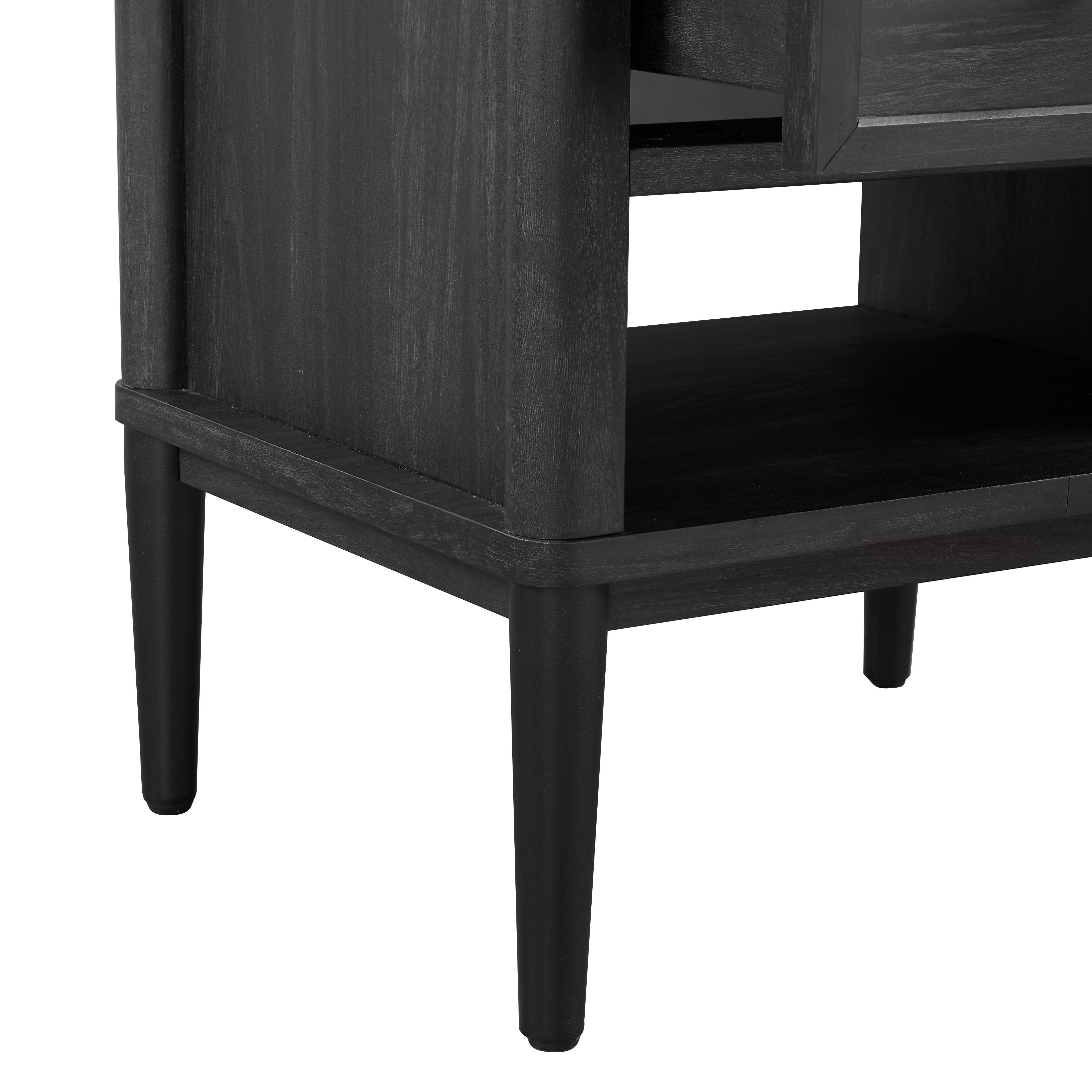 Better Homes & Gardens Oaklee Nightstand, Charcoal Finish