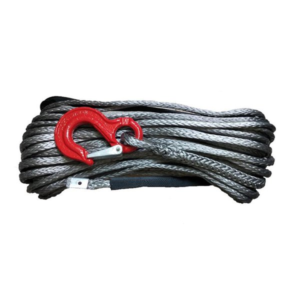 Corde de Treuil pour VTT 10 mm X 30 m Bleue, Câble d'Amarrage de Récupération, Fil Synthétique pour Treuil avec Crochet, Durable et Sécuritaire